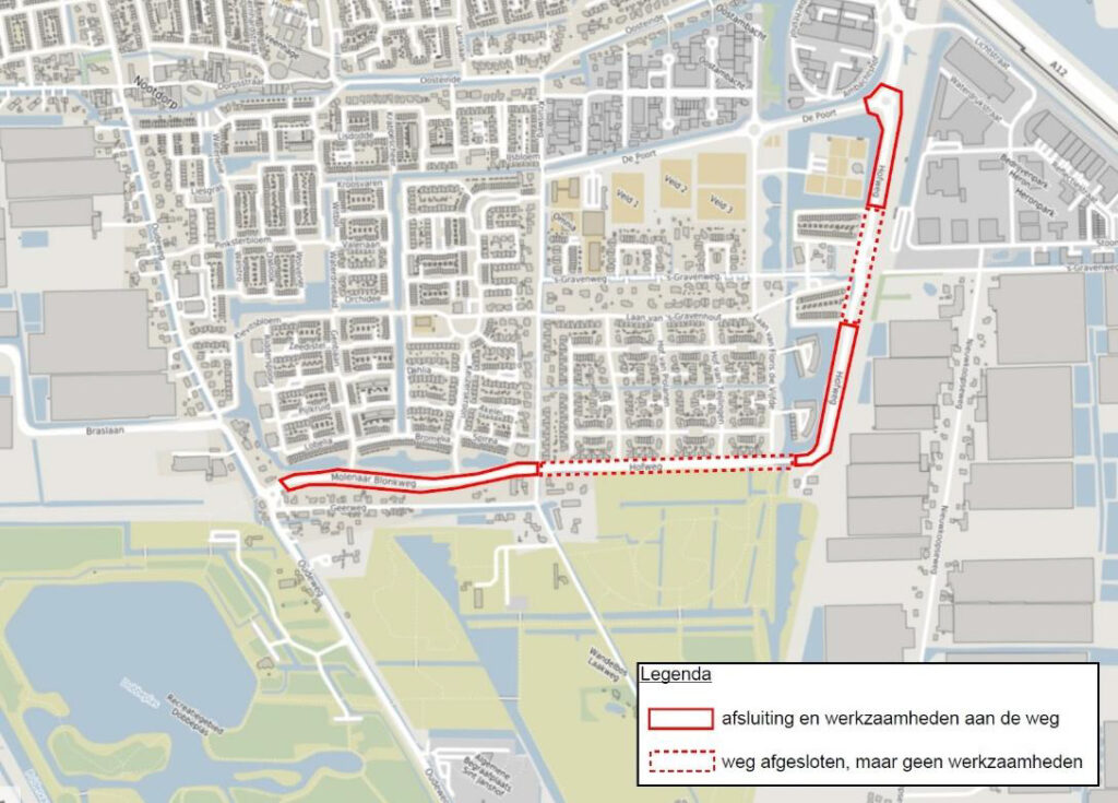 Hofweg Molenaar Blonkweg Afbeelding werkzaamheden